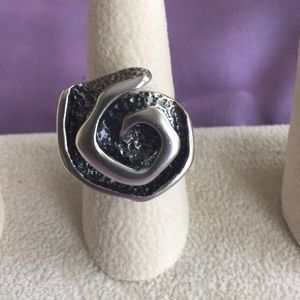 Silpada Oxidized Sterling Silver Ring Sz 8